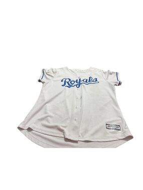 Majestic Cool Base Mens White Kansas City Royals Baseball Jersey! XL